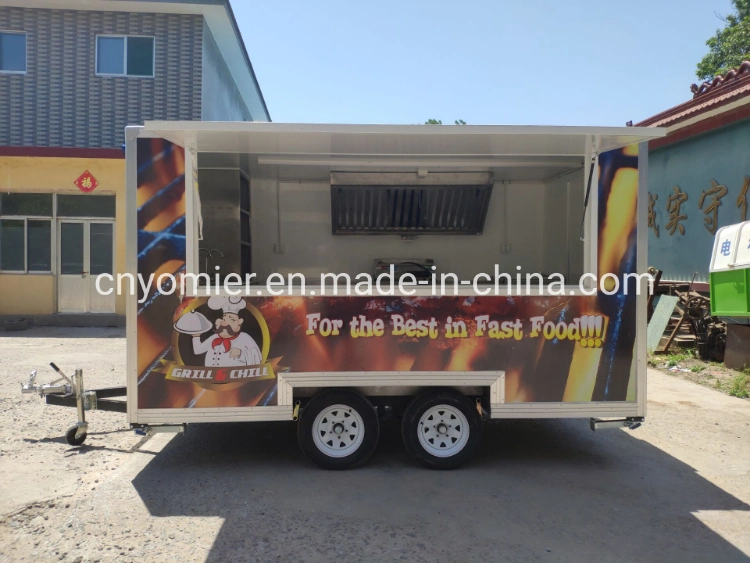 Mobile Hot Dog BBQ Fryer Chicken Food Cart