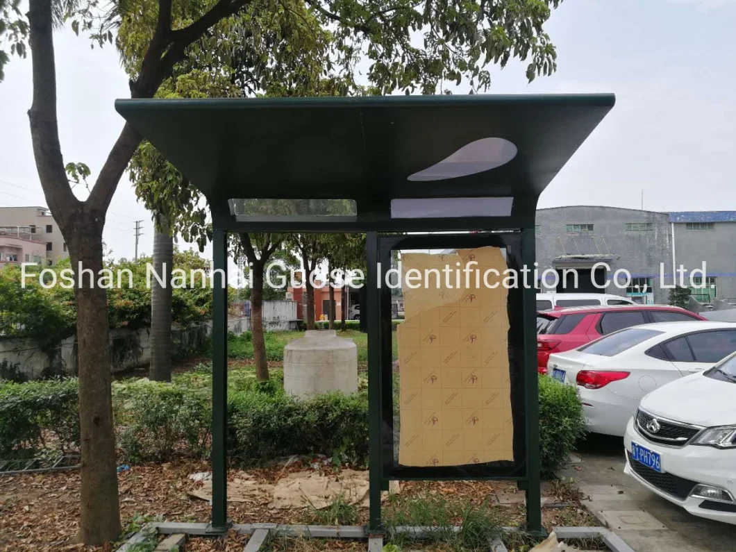 Aluminium Bus Shelter Bus Stop Manufacturer Bench Steel Bus Shelter Bus Shelter with Light Box