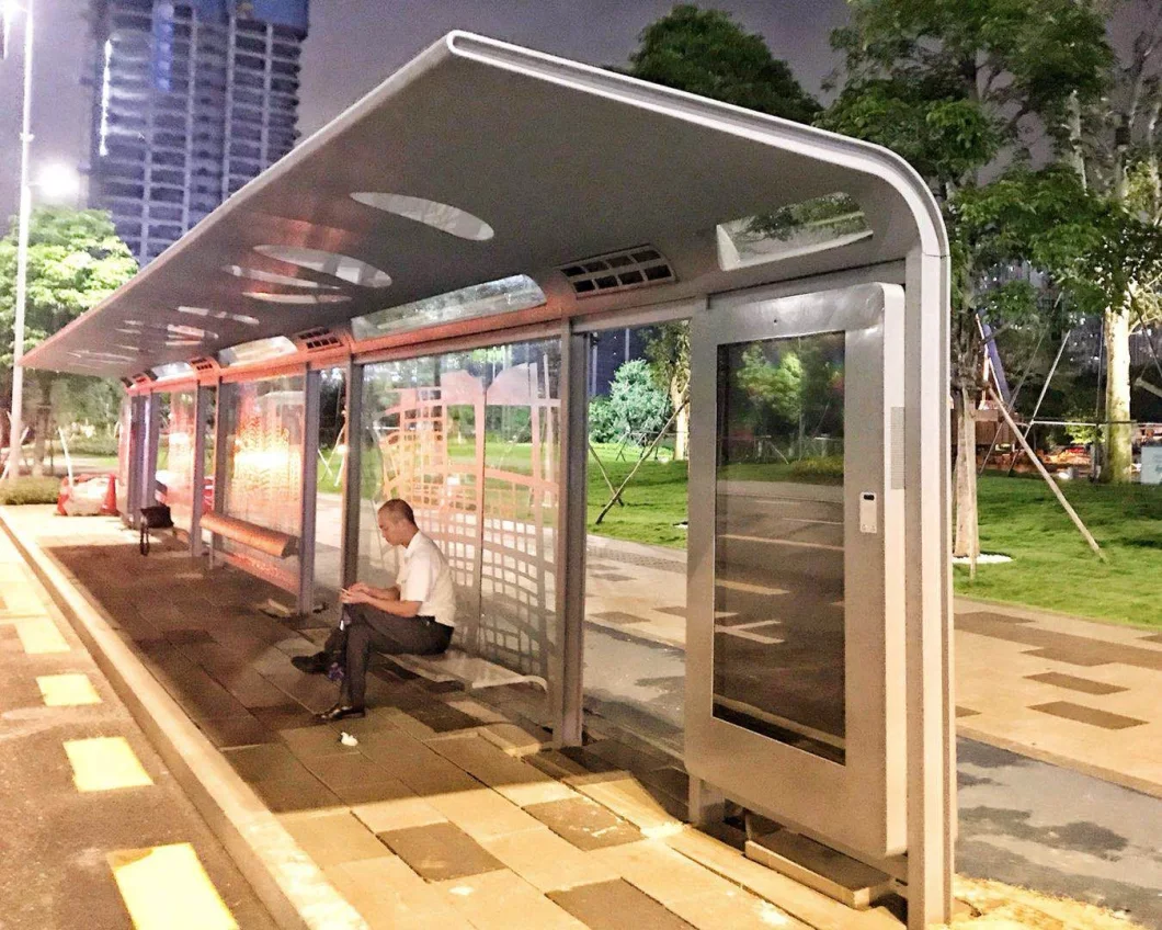 Modern Bus Shelter Design Street Furniture Aluminium Bus Shelter