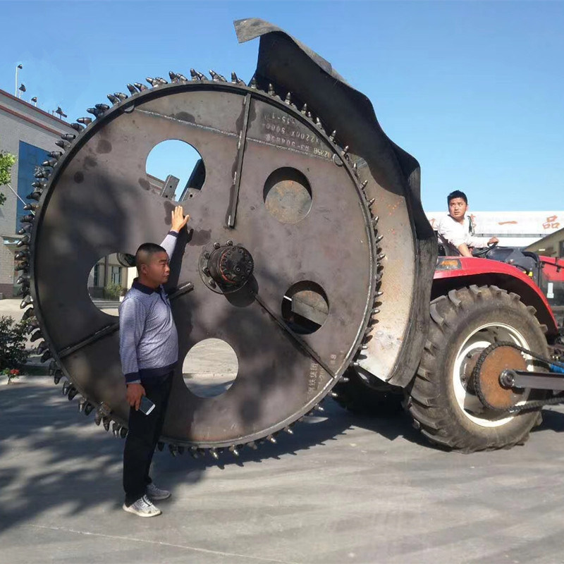 Diesel Engine Slotting Trenching 400m/H Rock Asphalt Disc Trencher Wheels Tractor Ditcher