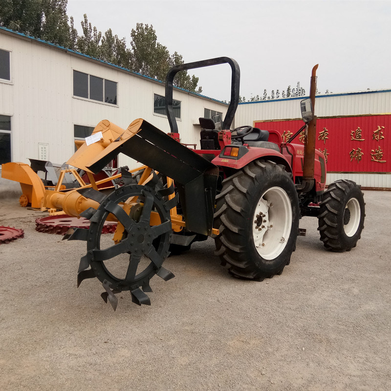 Diesel Engine Slotting Trenching 400m/H Rock Asphalt Disc Trencher Wheels Tractor Ditcher