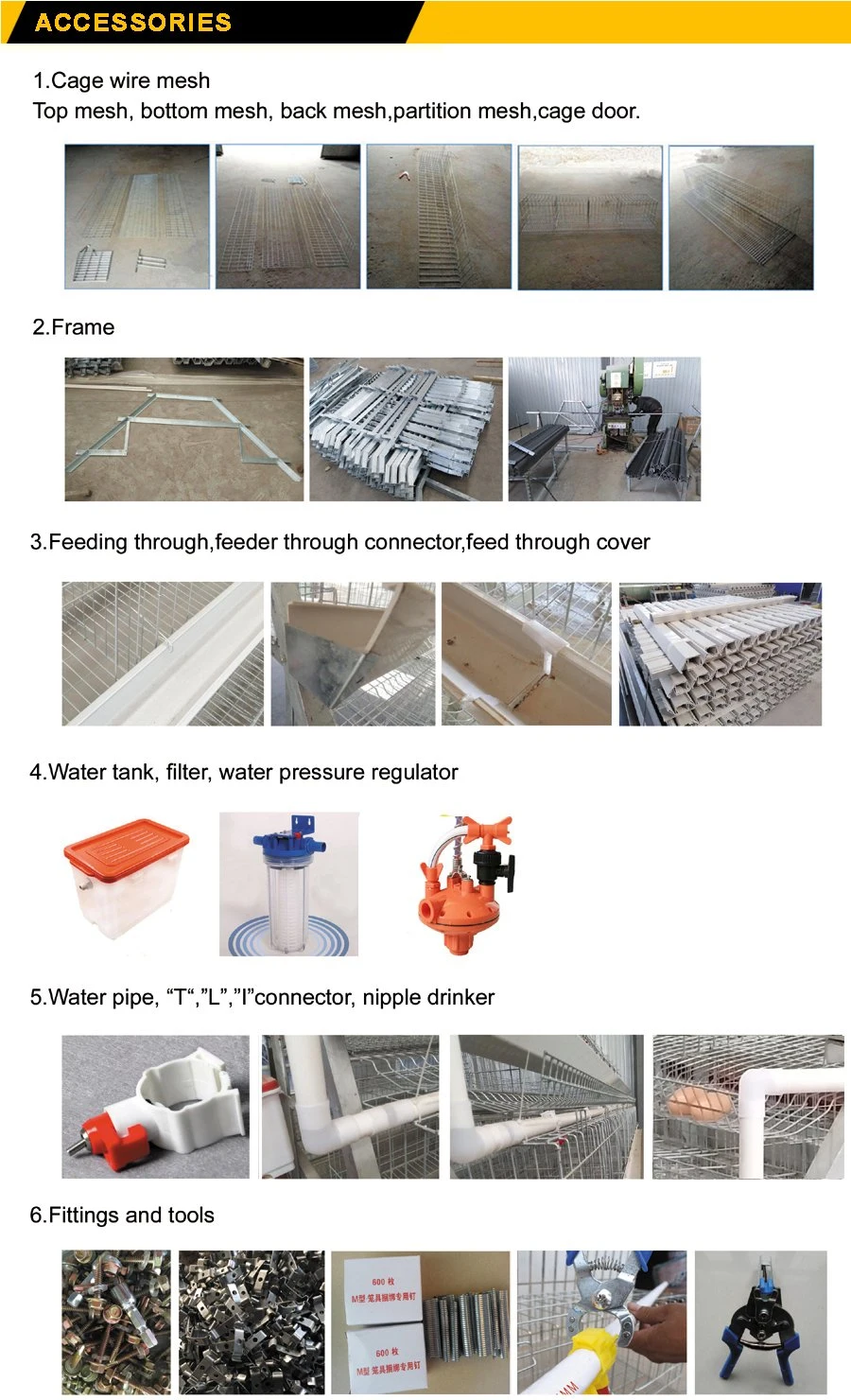 Atype Automatic Chicken Cage for Chicken Farm with Water Supply System Poultry Battery Cage for Sale