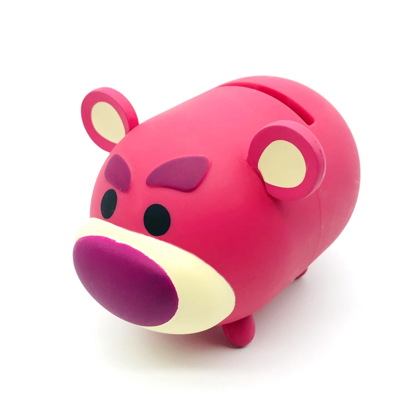 OEM Custom Funny Kids Cartoon Animal Pig Bird Chicken Shapes ABS Plastic Piggy Bank Toy