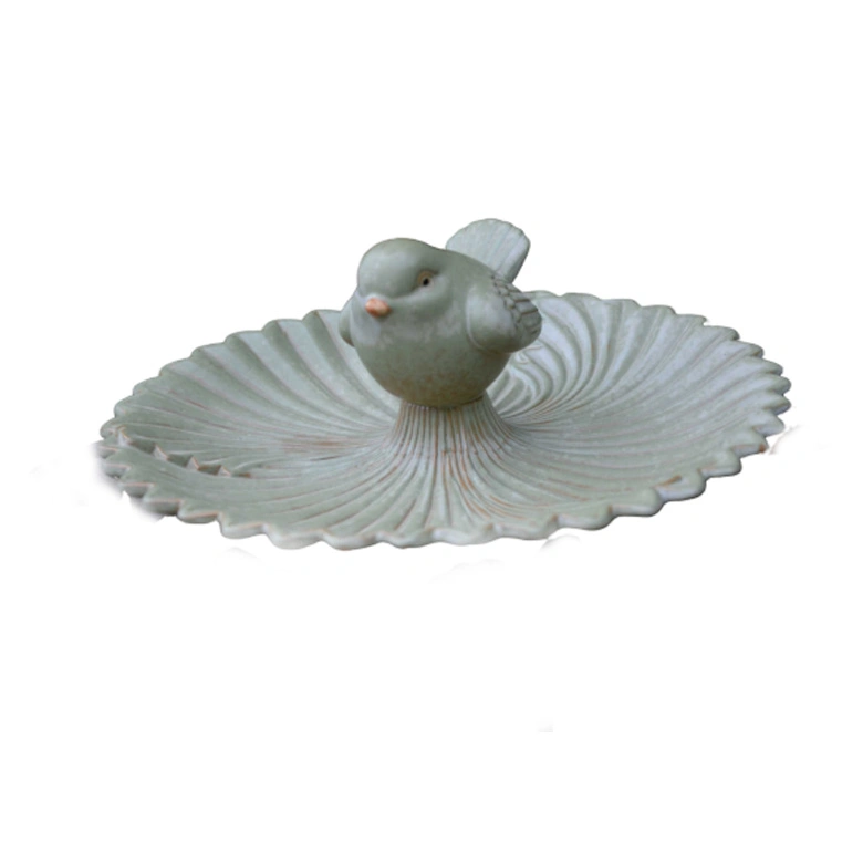 Bird Feeder Ceramic Bird Bath Bowls for Garden Decoration