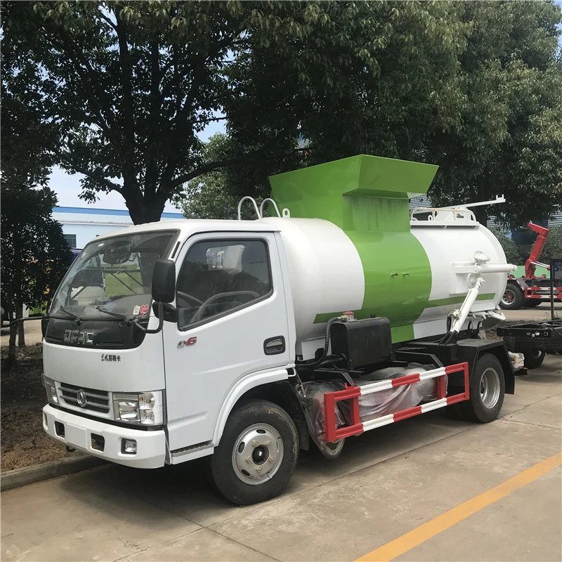 Dongfeng 4 Cubic Eat Hutch Type Garbage Truck for Sale