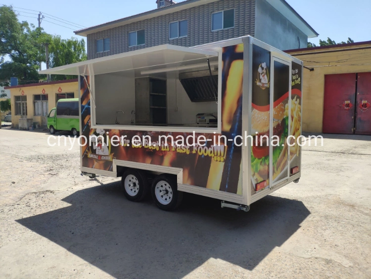 Mobile Fried Chicken Potato Chips Shawarma Food Cart