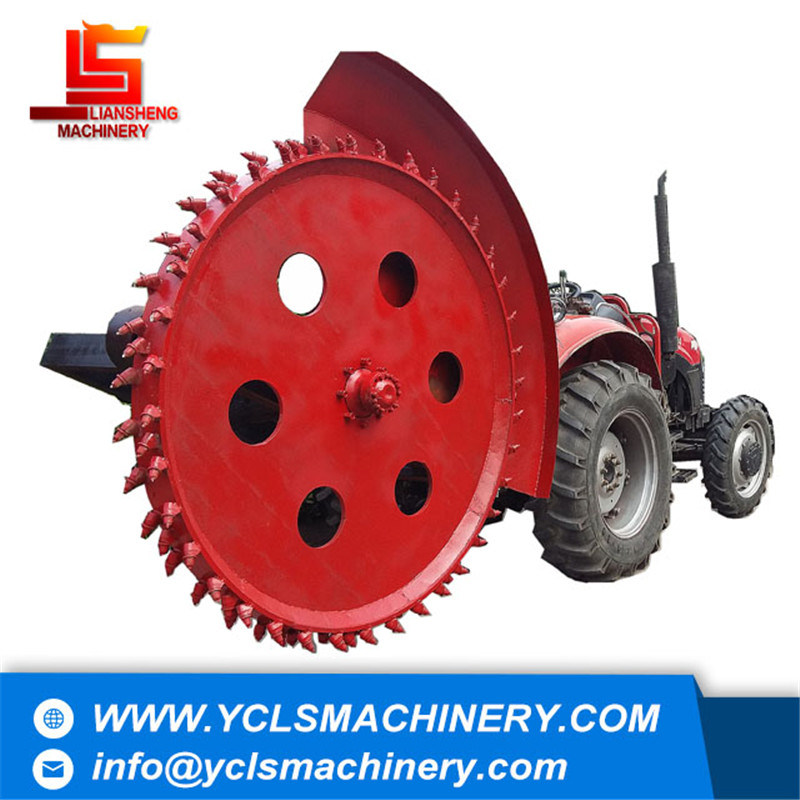 Diesel Engine Slotting Trenching 400m/H Rock Asphalt Disc Trencher Wheels Tractor Ditcher