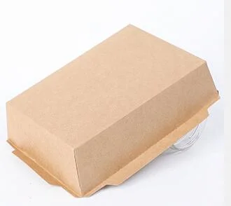 Noodle Take out Boxes, Kraft Paper Made Meal Pail Food Container for Fried Chicken Fruit Vegetable