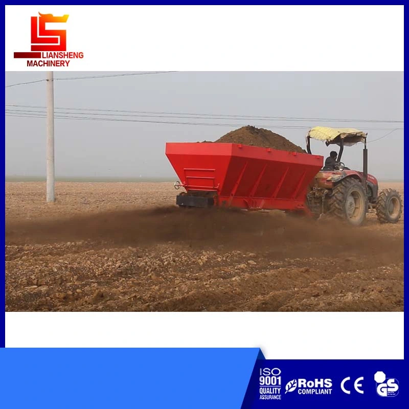 Heavy Powder Spreading Machine Cow Dung Chicken Dung Spreading Equipment Manure Spreader Trailer with Tractor