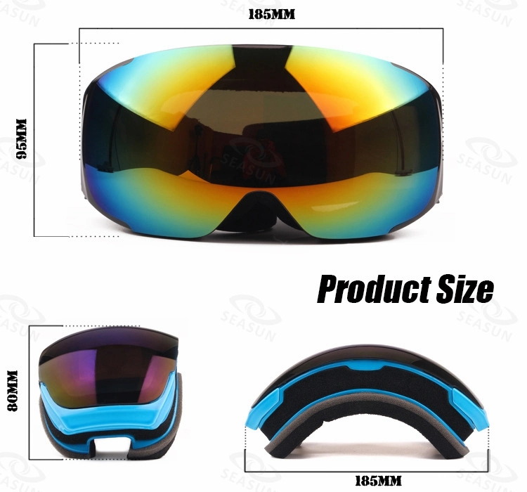 Professional Magneticdesign Winter Sports Snow Goggles Custom Logo Ski Goggles