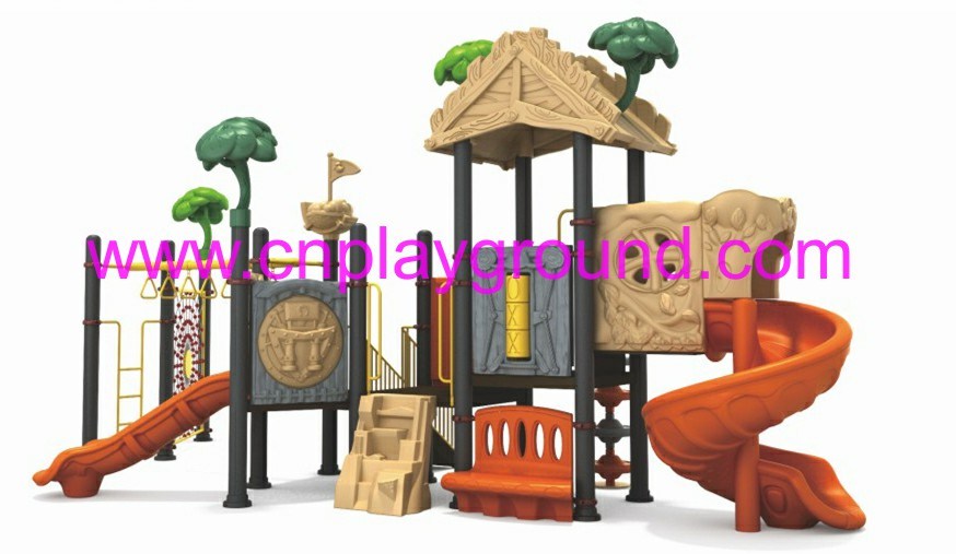 Bright Color Outdoor Toddler Tree House Playground with Climbing (ML-2002101)