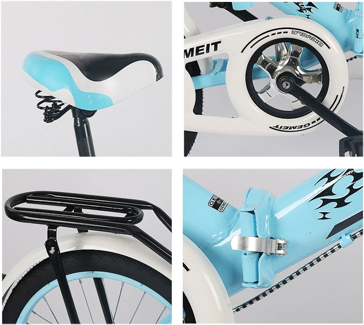 Hot Sale 20 Inch Mini Portable Student Folding Bike with Speeds Derailleur Folding Bike