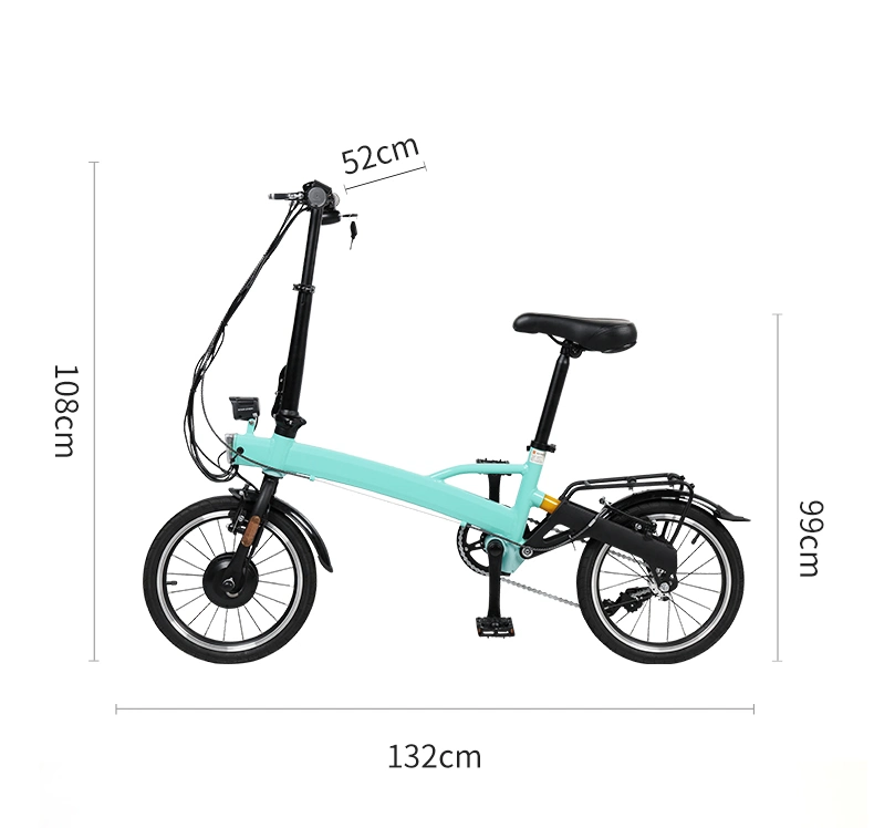Foldable E Bike Lithium Battery E Bike Pedal Assist E Bike City Electric Bike