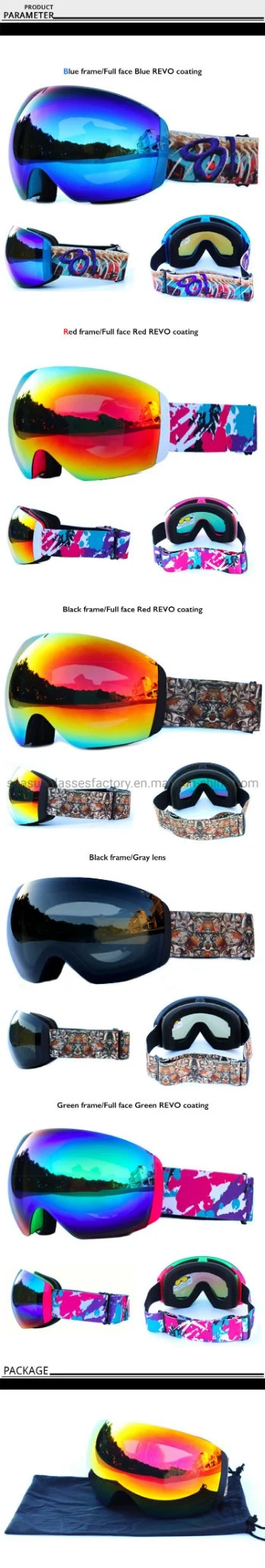 New Designer Outdoor Snow Sports Small Border Snowboard Ski Goggles