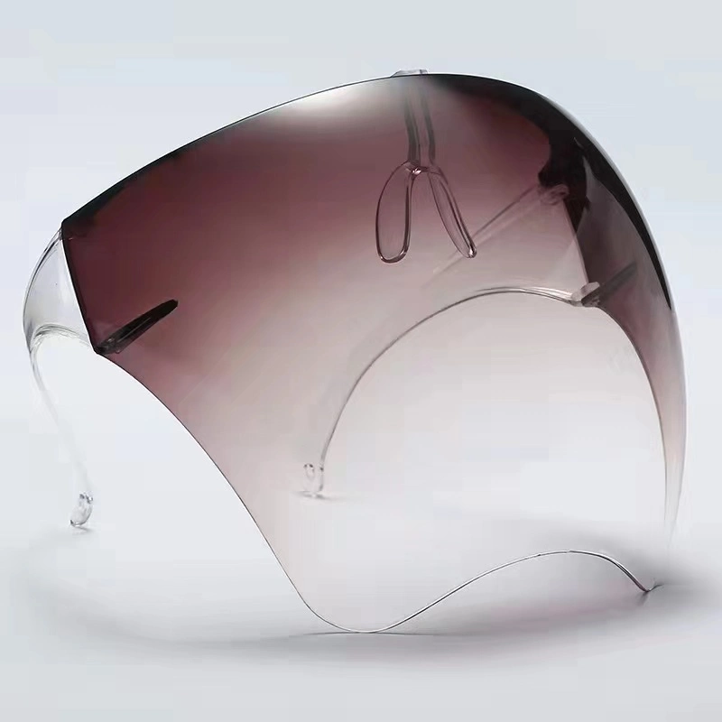 Multicolor Hard Plastic Face Shield African Fabric Yard Faceshield Masque Transparent Helmet Bubble Face Shield