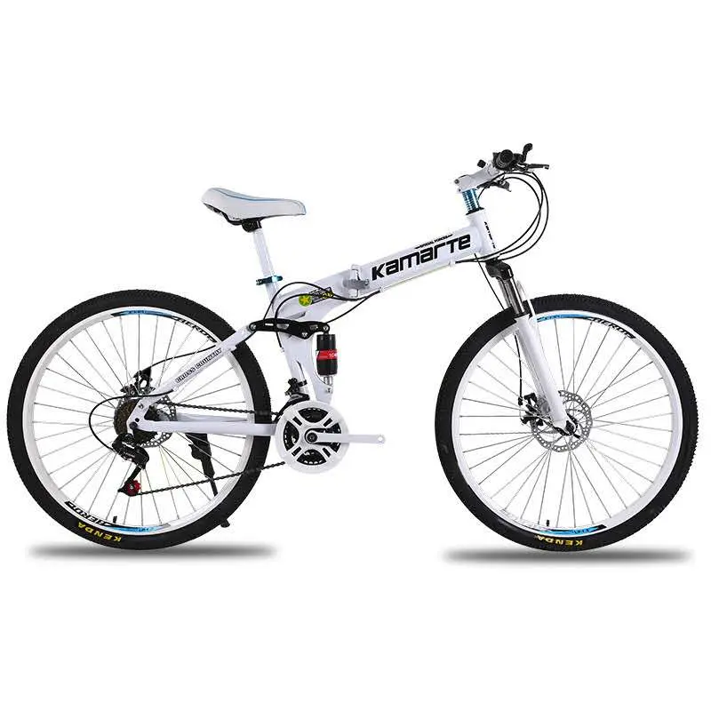 Good Price Folding Bicycles MTB for Men 300lb Folding Bike Rear Suspension Folding Mountain Bike 21