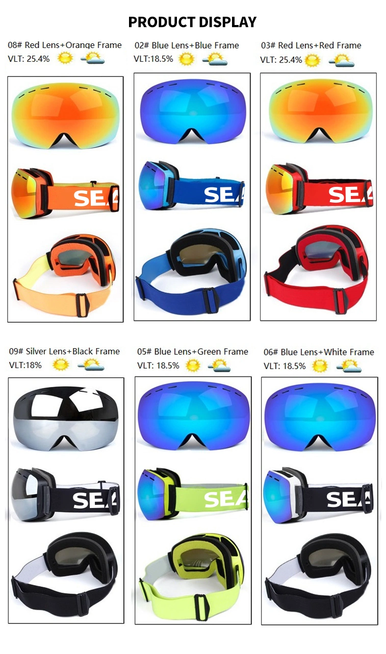 Fire Outdoor Ski Goggles Snowboard Ski Goggles for Kinds of Color to Choose