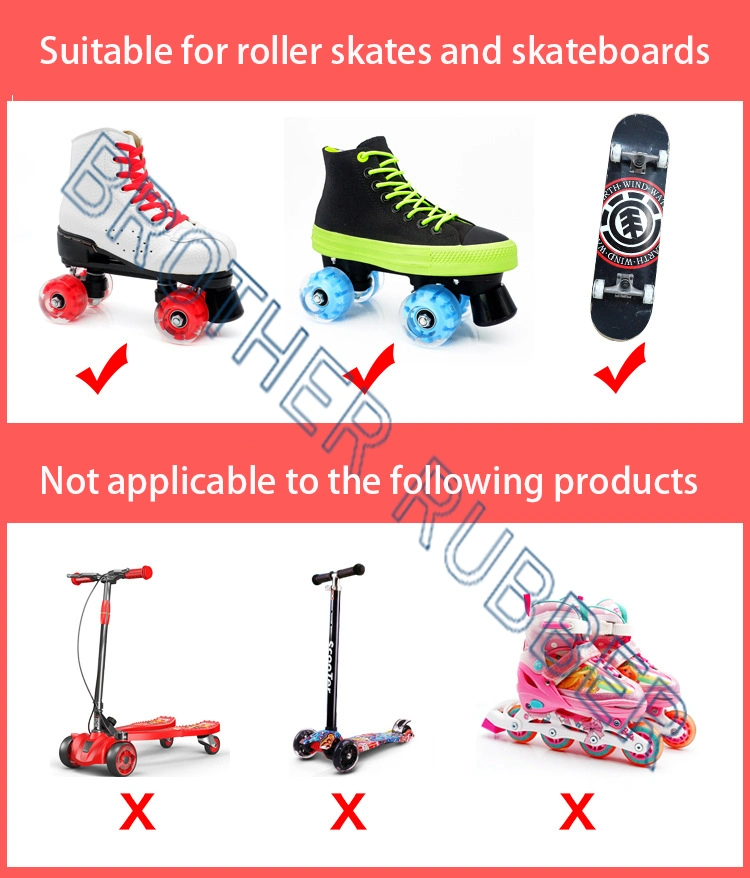 Roller Skate Accessories Flashing Wheels Flash Skate Wheels