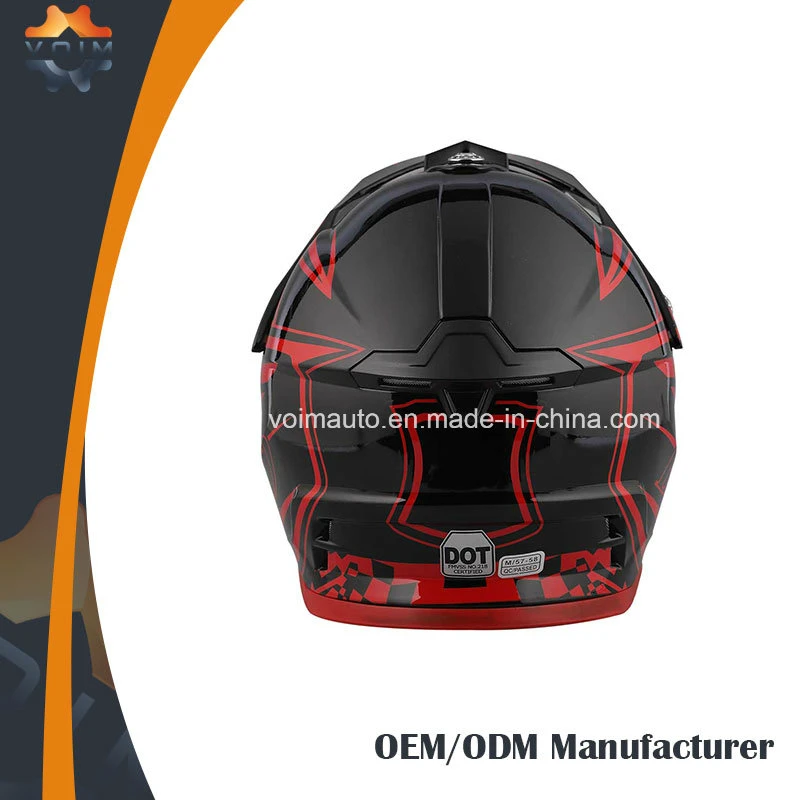 Female Dirt Bike Helmets Factory Price Motocross Helmets Parts with DOT
