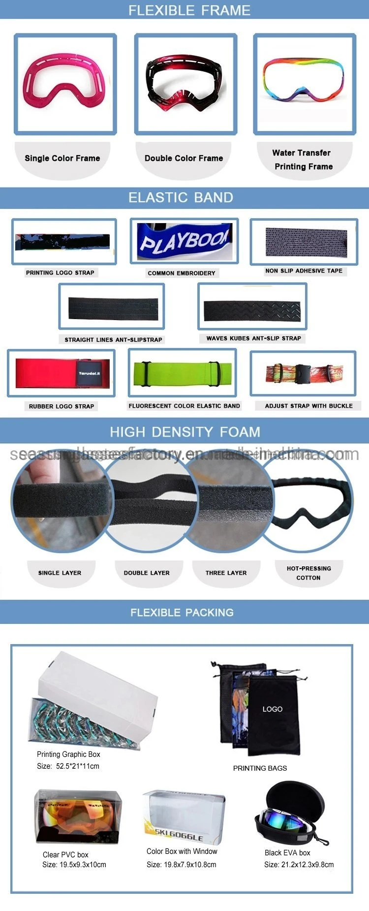 New Style Ski Goggles Factory Wholesale Cheap Ski Goggles