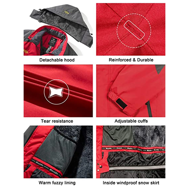 Windbreaker Women Snow Coat Ski Suit Snowboard Man Ski Jacket