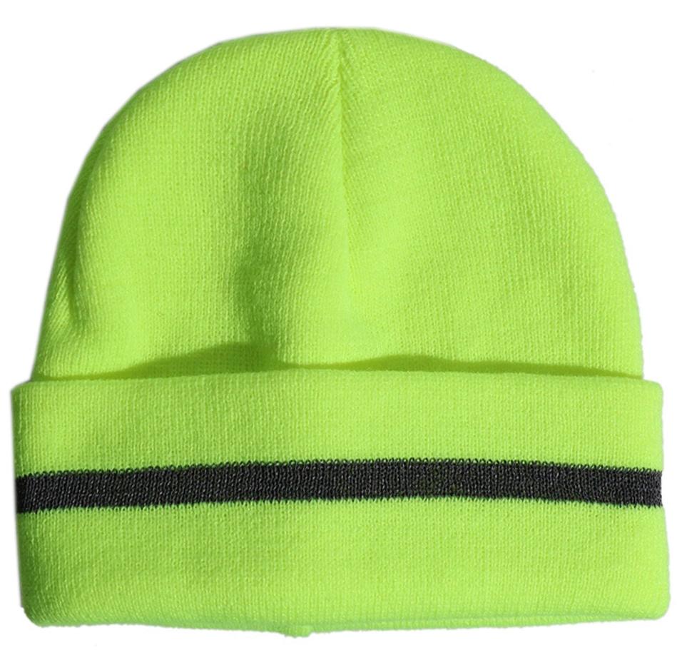 Warm Ski Wholesale Adult Soft Knitted Roll up Bottom Multi Neon Colors Winter Cuffed Beanie