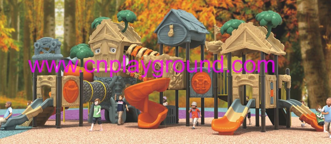 Bright Color Outdoor Toddler Tree House Playground with Climbing (ML-2002101)