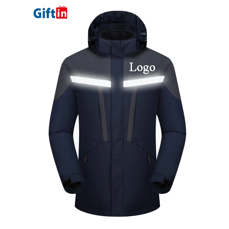 Man Male Winter Clothing Custom Logo Oversized fashion Black Waterproof Ski Snowboard Glowing Hoodie Softshell Jacket