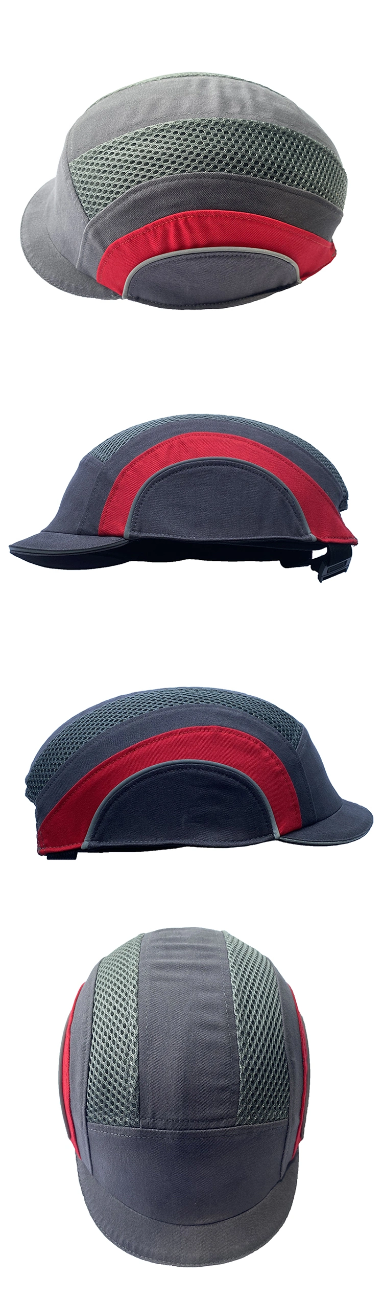 Wholesale Outdoor Custom Embroidery Printed Logo Mesh Hard Hat Sports Reflective Safety Bump Cap Helmet Cycling Caps