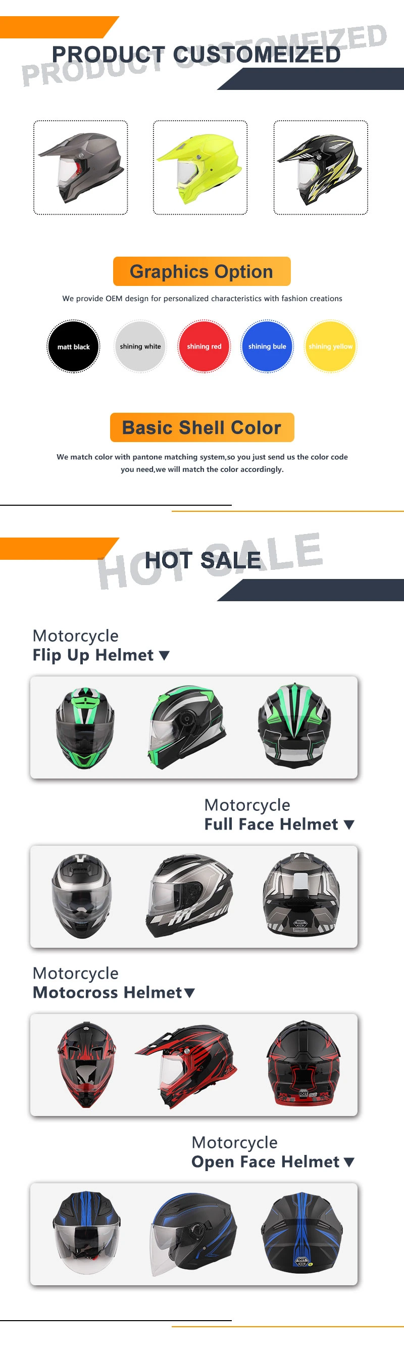 DOT Helmet Mx Racing Helmet Motorcycle Accessories Safety Full Face Helmets