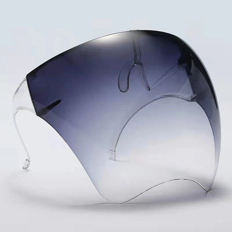 Multicolor Hard Plastic Face Shield African Fabric Yard Faceshield Masque Transparent Helmet Bubble Face Shield