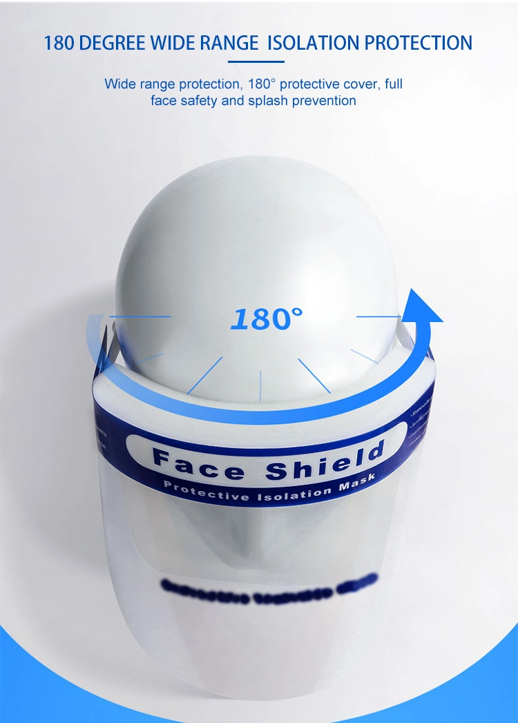 Full Face Helmet Transparent Plastic Face Shield with Anti-Fog