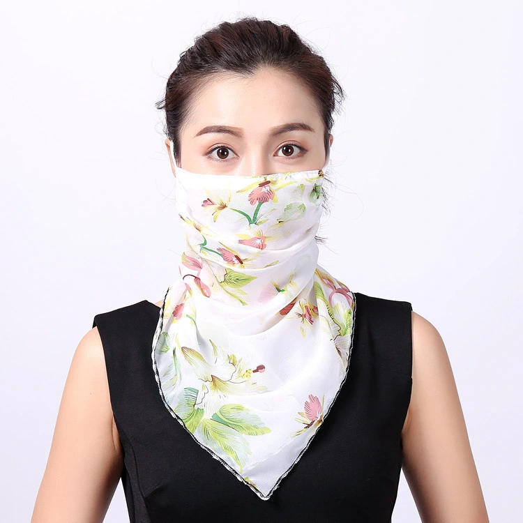 Fashion Face Scarf Printed Scarf Cool Lightweight Summer Protection Scarf Bandana UV Protective for Outdoor