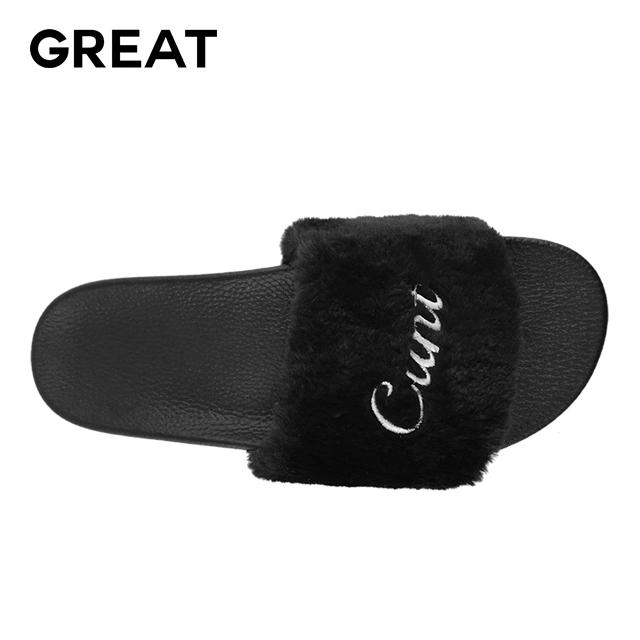 Women Faux Fur Sandals, Furry Sandals Women, Custom Slipper Fur Women Fluffy Slides Fur Sandals