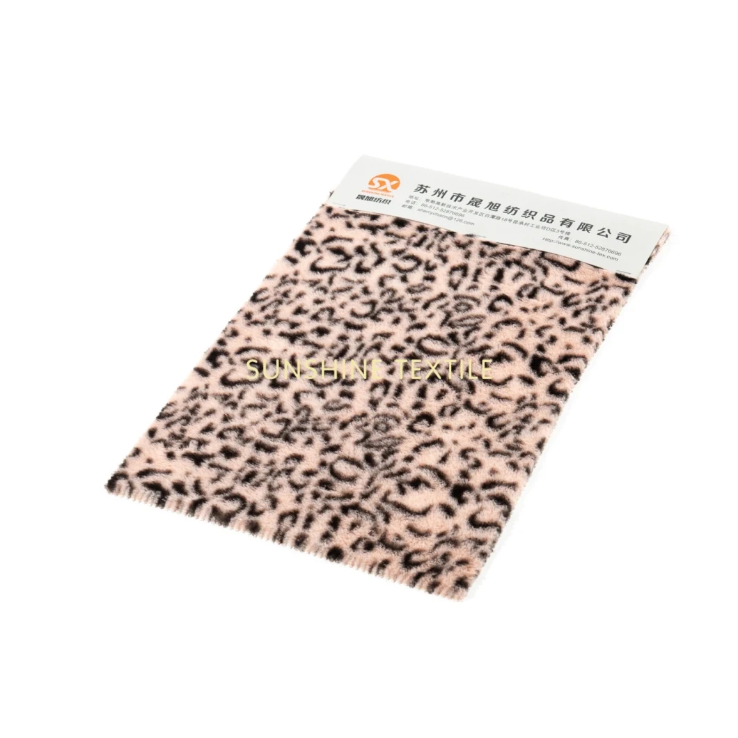 Leopard Printed Faux Fur / Rabbit Fur