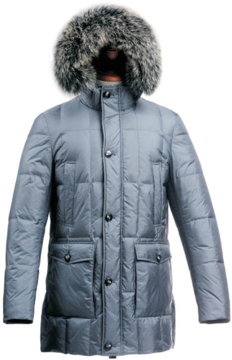 Hoody Down Jacket Winter Coat with Real Fur on Hood