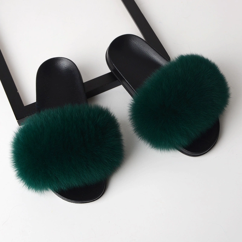 Newest Wholesale Fur Slippers, Fashion Ladies Slippers, Women Fur Sandal