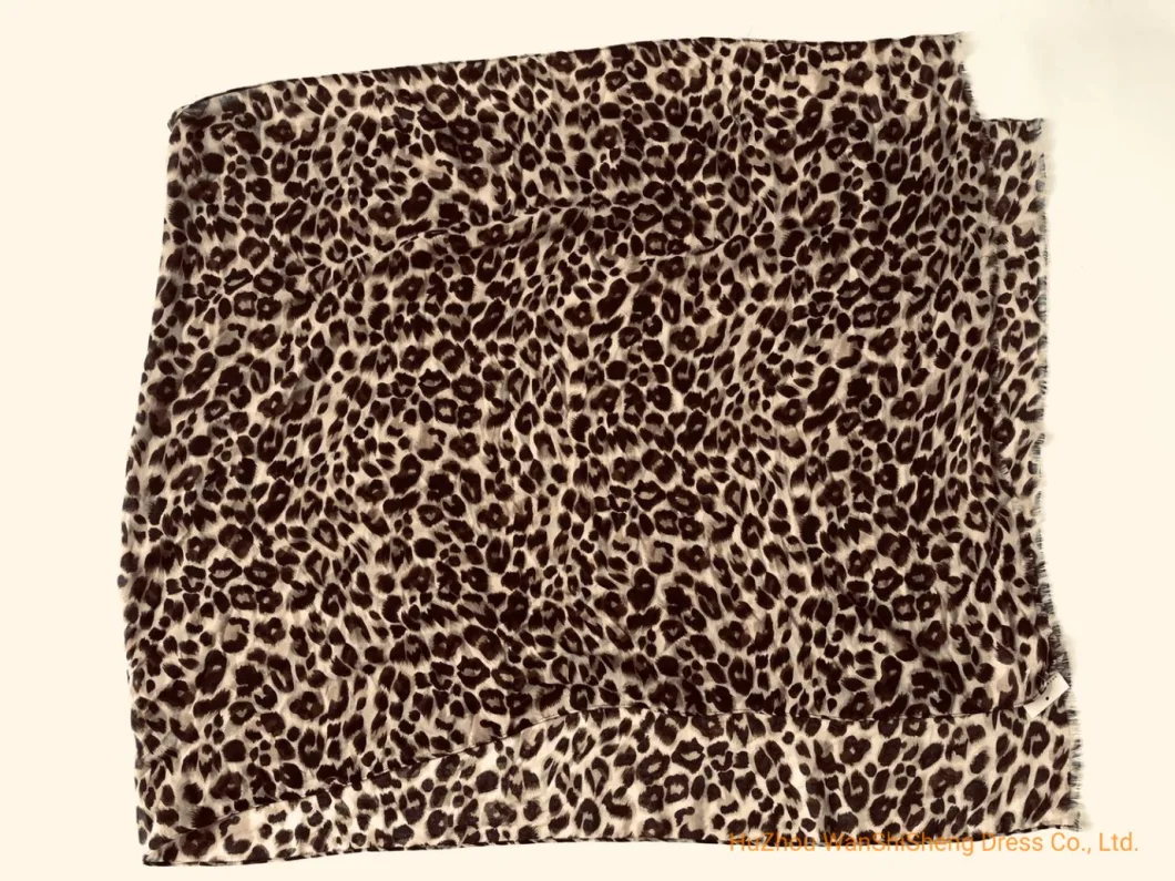 Women Fashion Leopard Scarf Animal Patten Print Shawl Soft Lightweight Scarf