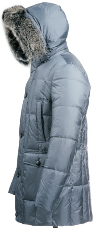 Hoody Down Jacket Winter Coat with Real Fur on Hood