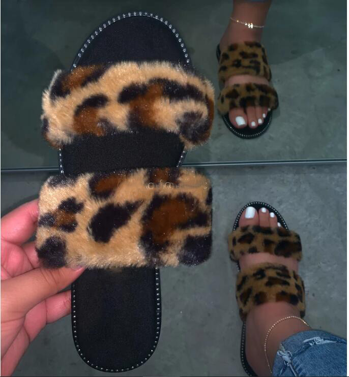 Wholesale Fur Slides for Women Ladies Sandals Factory Wholesale Slippers