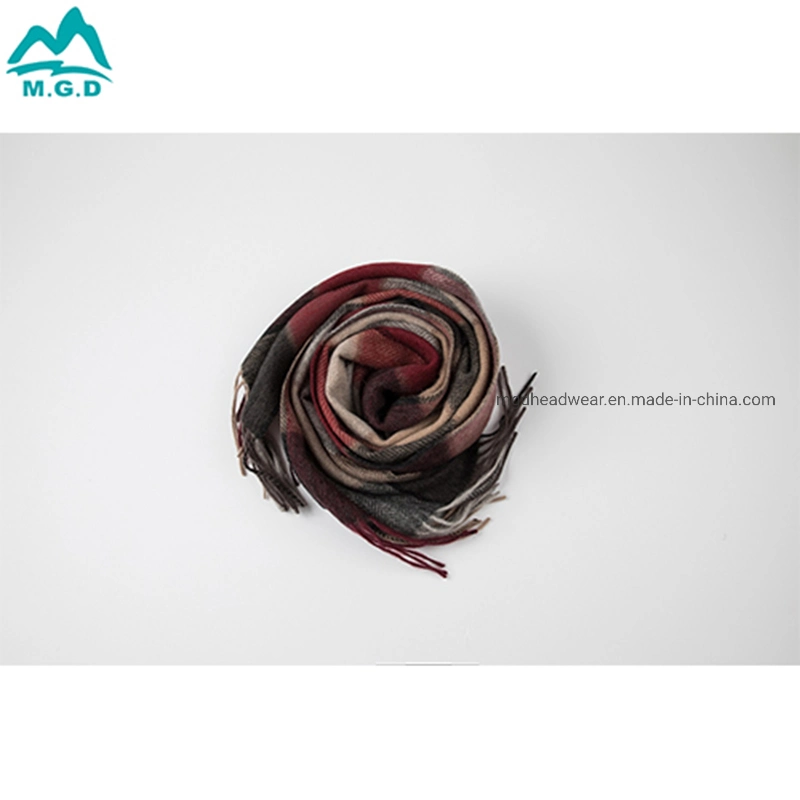 Fashion Knitted Scarf Comfortable Feeling Scarf Classic Mens Winter Thick Scarf