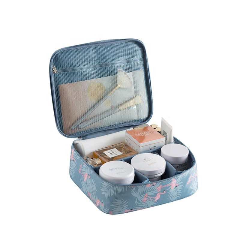 Nylon Cosmetic Bags with Quality Zipper Single Layer Travel Makeup Bags