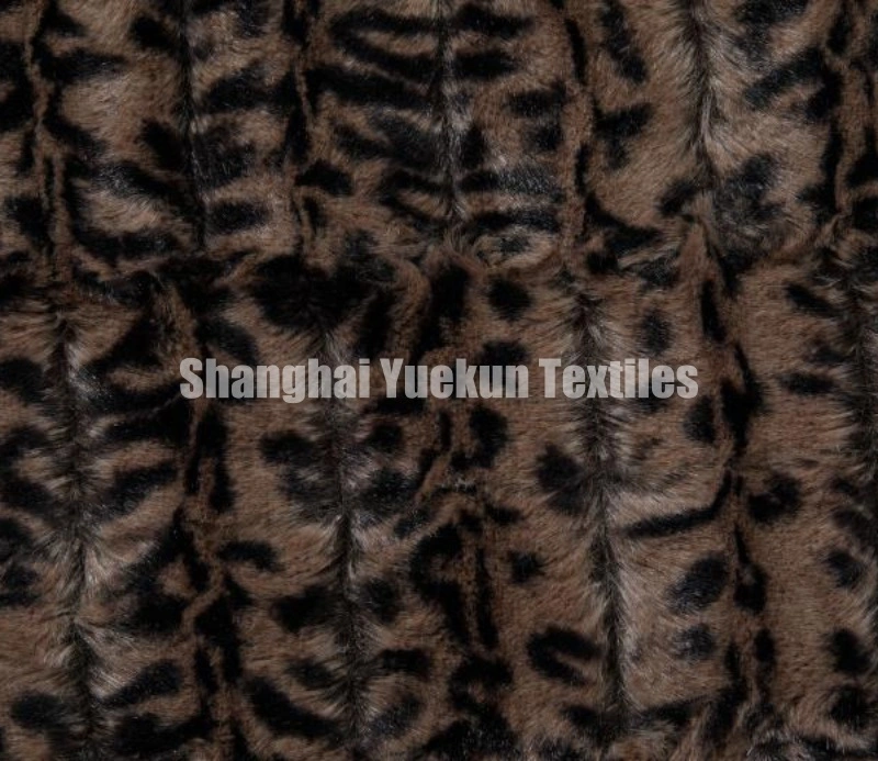 Leopard Printing Faux Fur Rabbit Fur Fabric Leopard Animal Fur