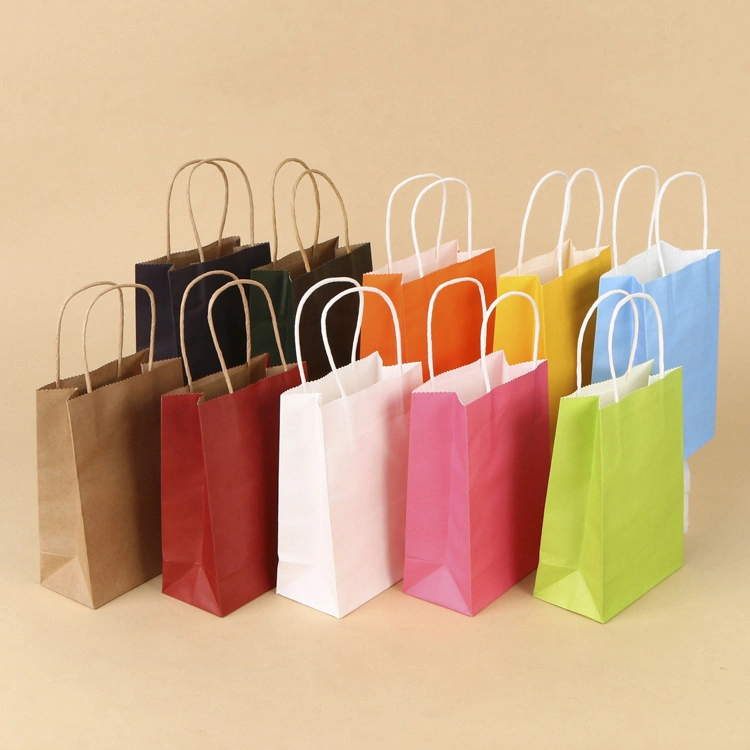 Shipping Bag with Handle Mini Top Handle Bag Kraft Bag with Handle