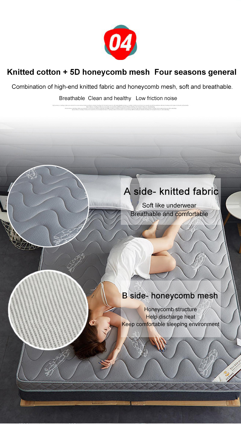 Home Latex Sleeping Tatami Double Foldable Detachable Washable 6cm Single Bed