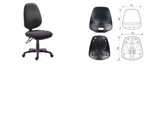 Office Chair Components PP Plastic Back Cover for Chair Parts