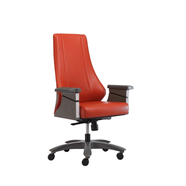 Adjustable Leather Chairs Swivel Executive Computer Office Chair with Armrest