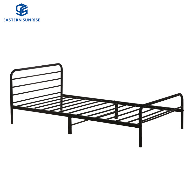 Factory Direct Fully Knock Down Metal Single Bed
