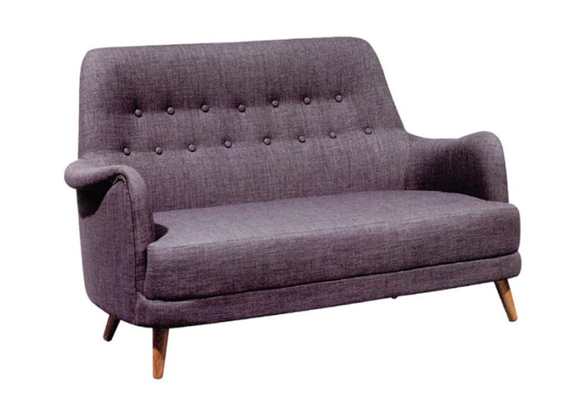 Fabric Living Room Sofa American Style Wooden Sofa Armchair