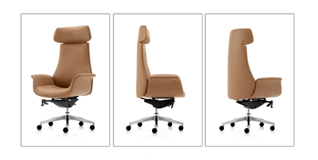 CEO Office Chair Rolling Leather Manager Swivel High Back PU Executive Modern Office Chair
